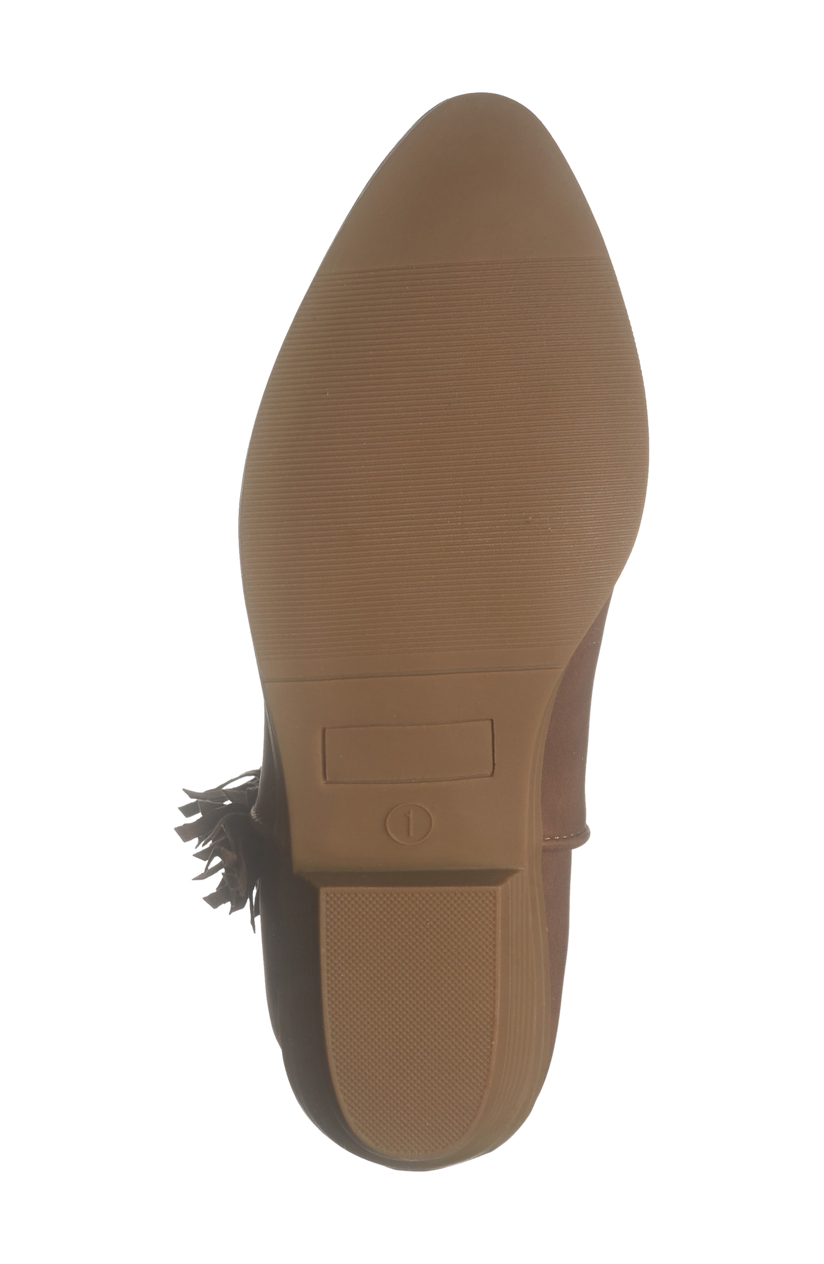 Kids' Carolynne Fringe Western Boot, Alternate, color, BROWN