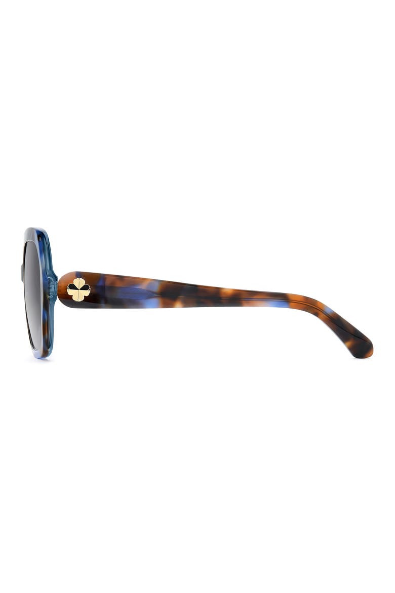 norina 57mm gradient square sunglasses, Alternate, color, BLUE HAVANA/ DARK GREY SF