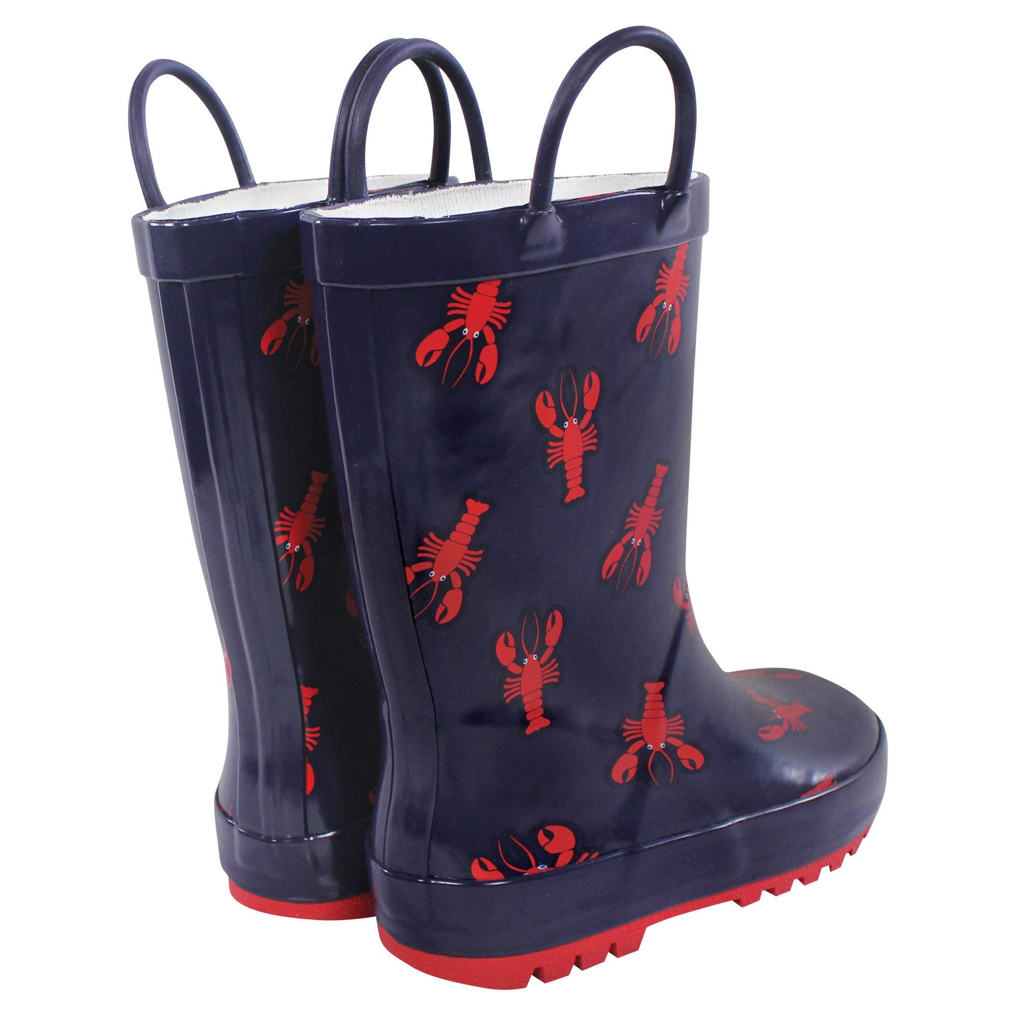 Rain Boots for Kids, Alternate, color, Lobsters