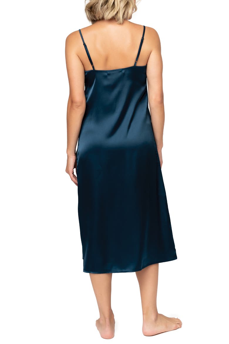 Luxe Lounge Chemise, Alternate, color, INK
