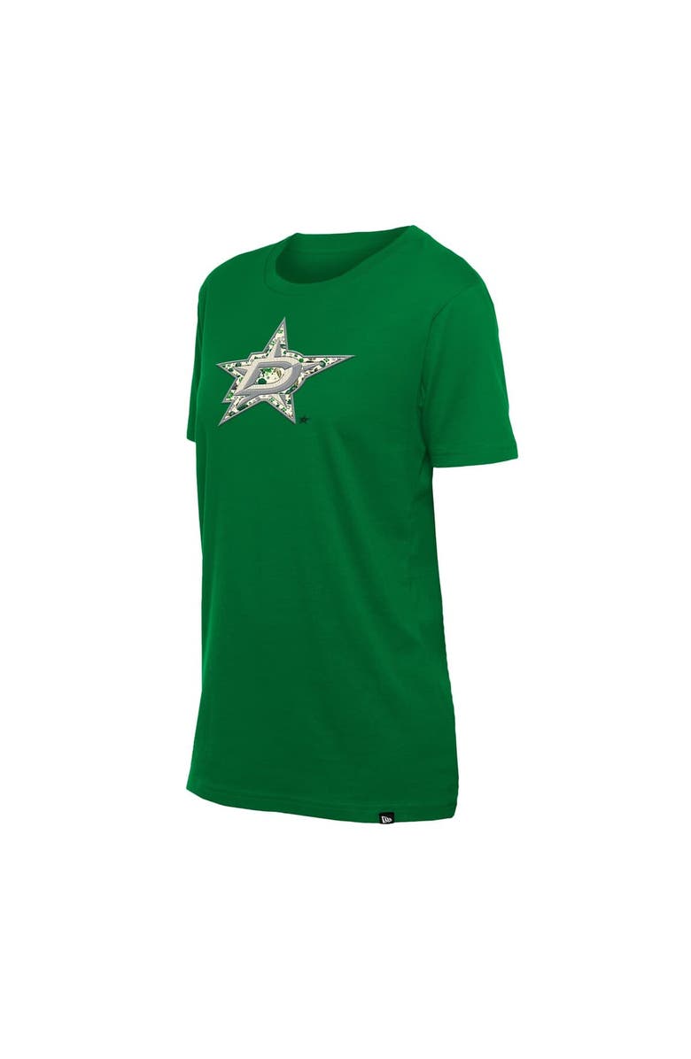 New Era Women's New Era Green Dallas Stars Glam Game Floral T-Shirt, Alternate, color, Green