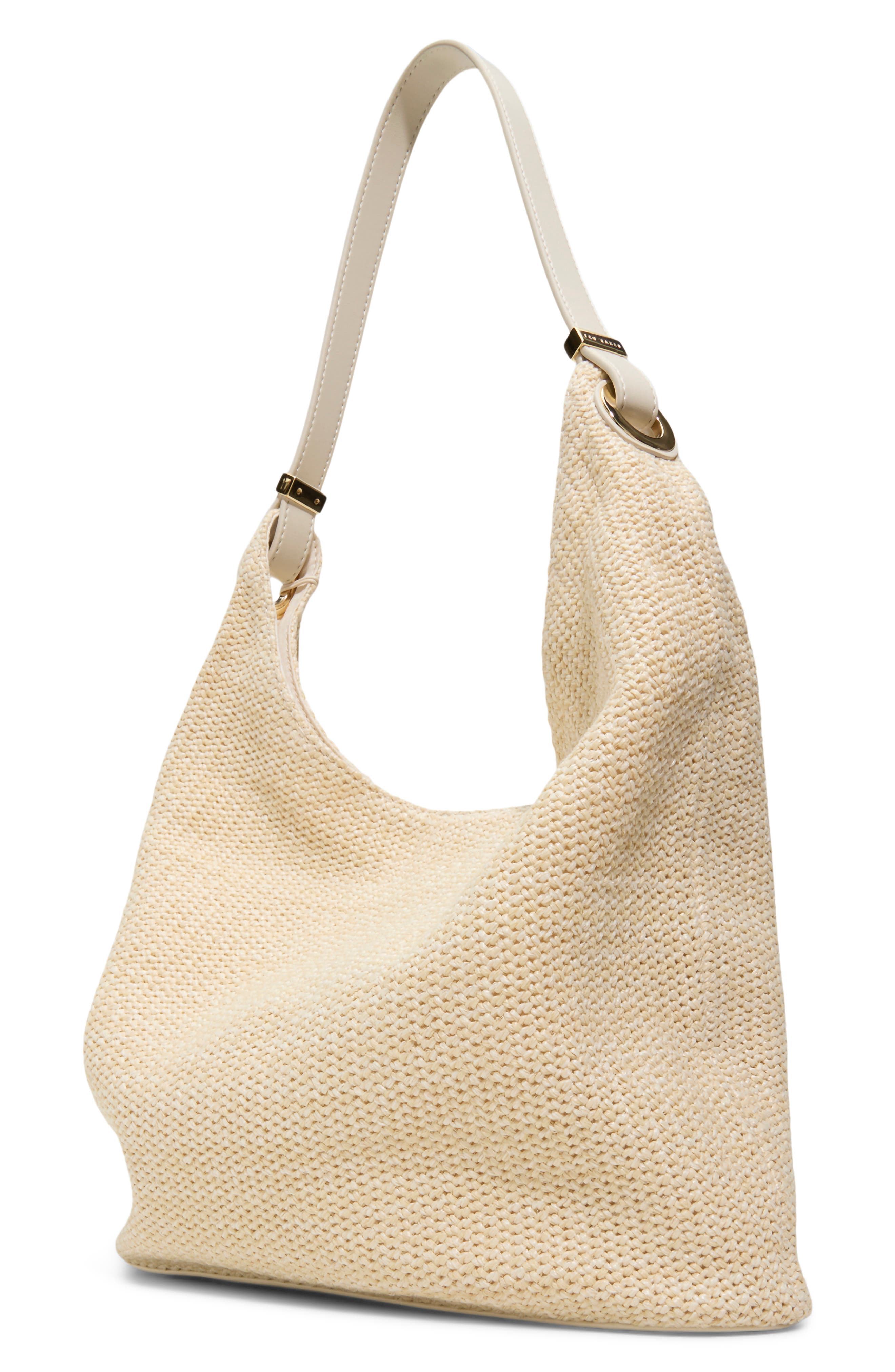 Perry Woven Tote, Alternate, color, WHITE/BONE