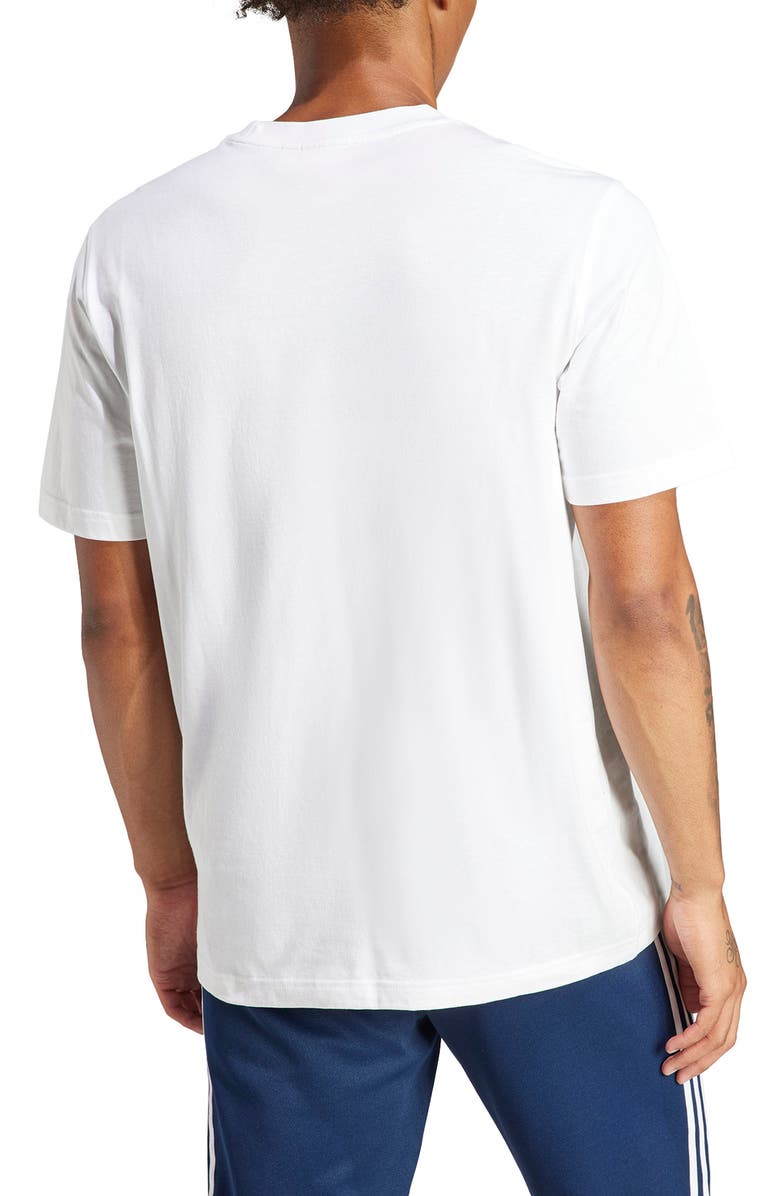 adidas Adicolor Trefoil Cotton Graphic T-Shirt, Alternate, color, White