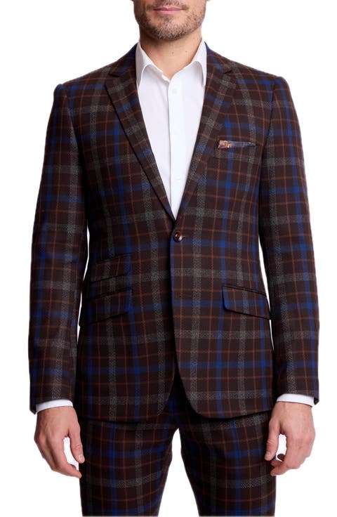 Dover Slim Fit Plaid Suit Jacket