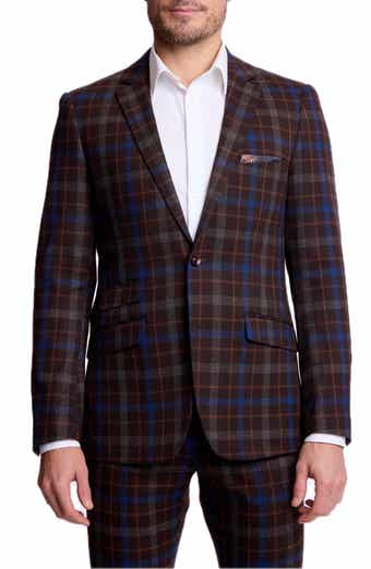 Dover Slim Fit Plaid Suit Jacket