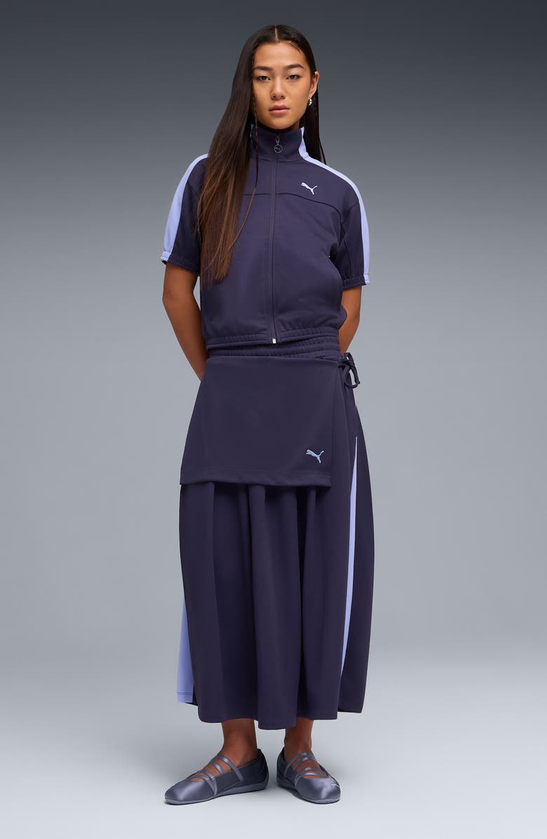 PUMA T7 Pleated Midi Skirt, Alternate, color, 