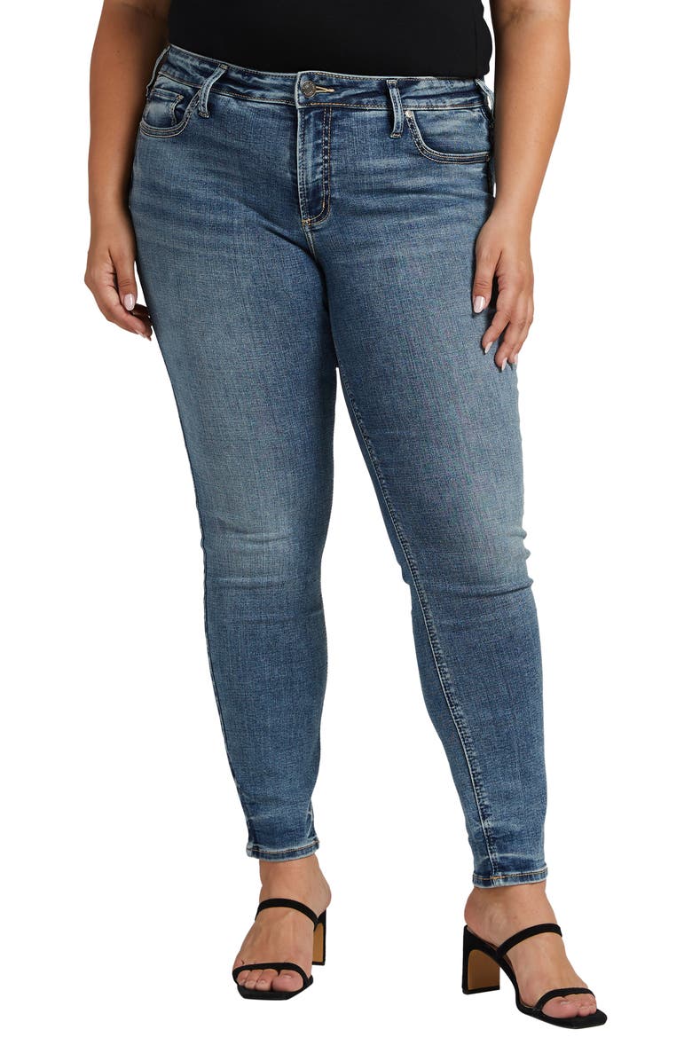 Silver Jeans Co. Suki Skinny Jeans, Main, color, 