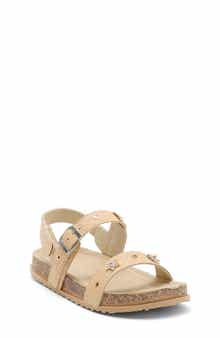 bebe Kids' GIRLS FOOTBED SANDAL WITH CHA