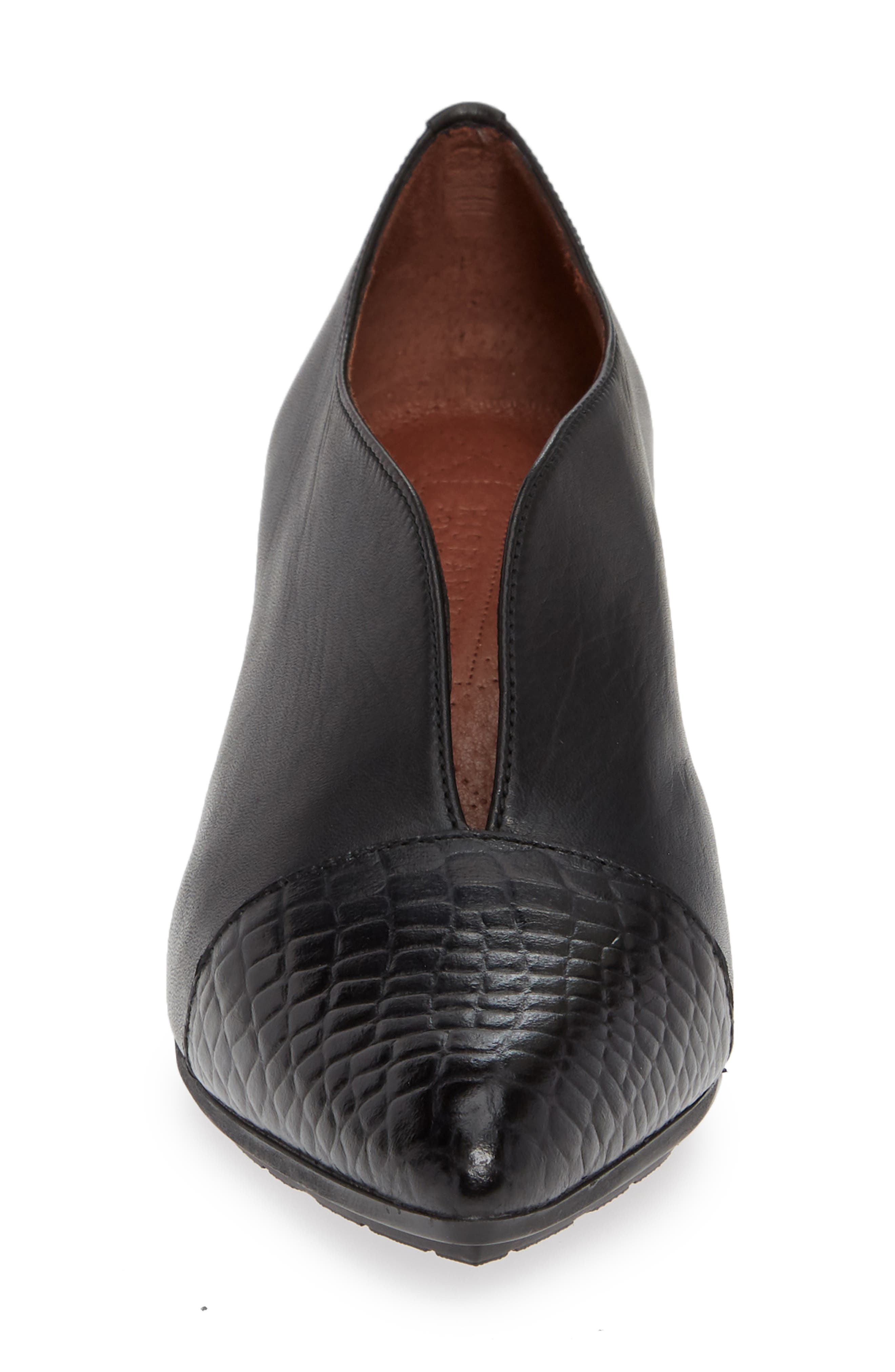 Lanita Pump, Alternate, color, CAIMAN/ SOHO BLACK LEATHER