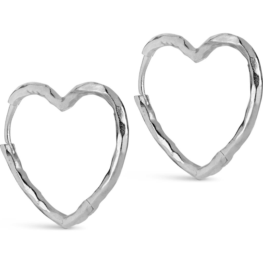 Enamel Copenhagen Organic Heart Medium Hoops