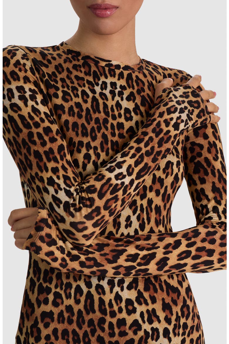Wendy Fit and Flare Minidress, Alternate, color, SPOTTED LEOPARD