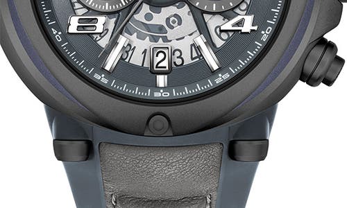 Ducati Corse Partenza Leather Strap Chronograph Watch, 49mm