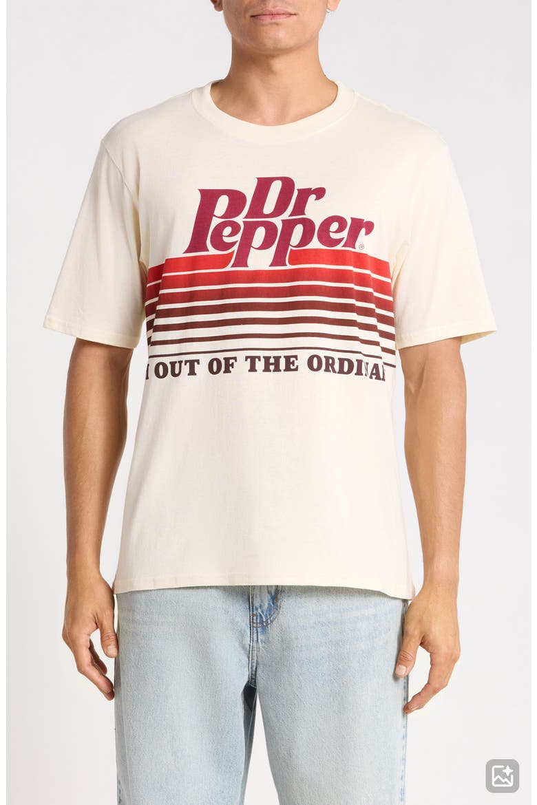 Dr Pepper Retro Graphic T-Shirt, Main, color, NATURAL