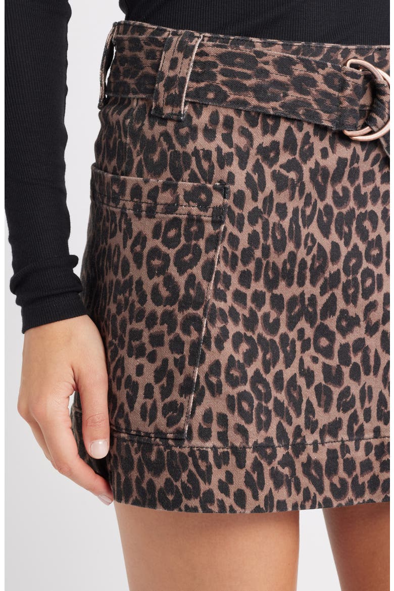 Deanna Belted Skirt, Alternate, color, BROWN NALA