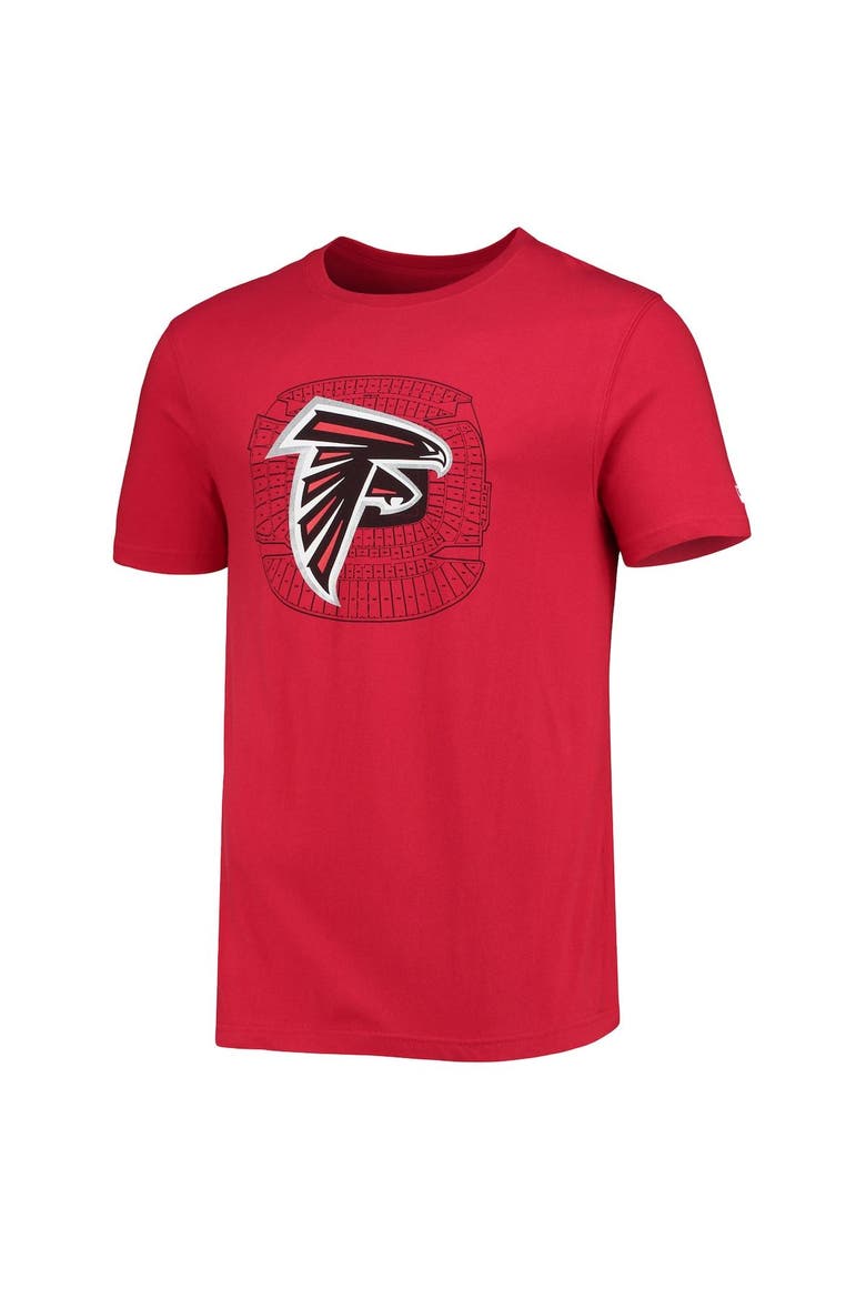 Men's New Era Red Atlanta Falcons Stadium T-Shirt, Alternate, color, Red