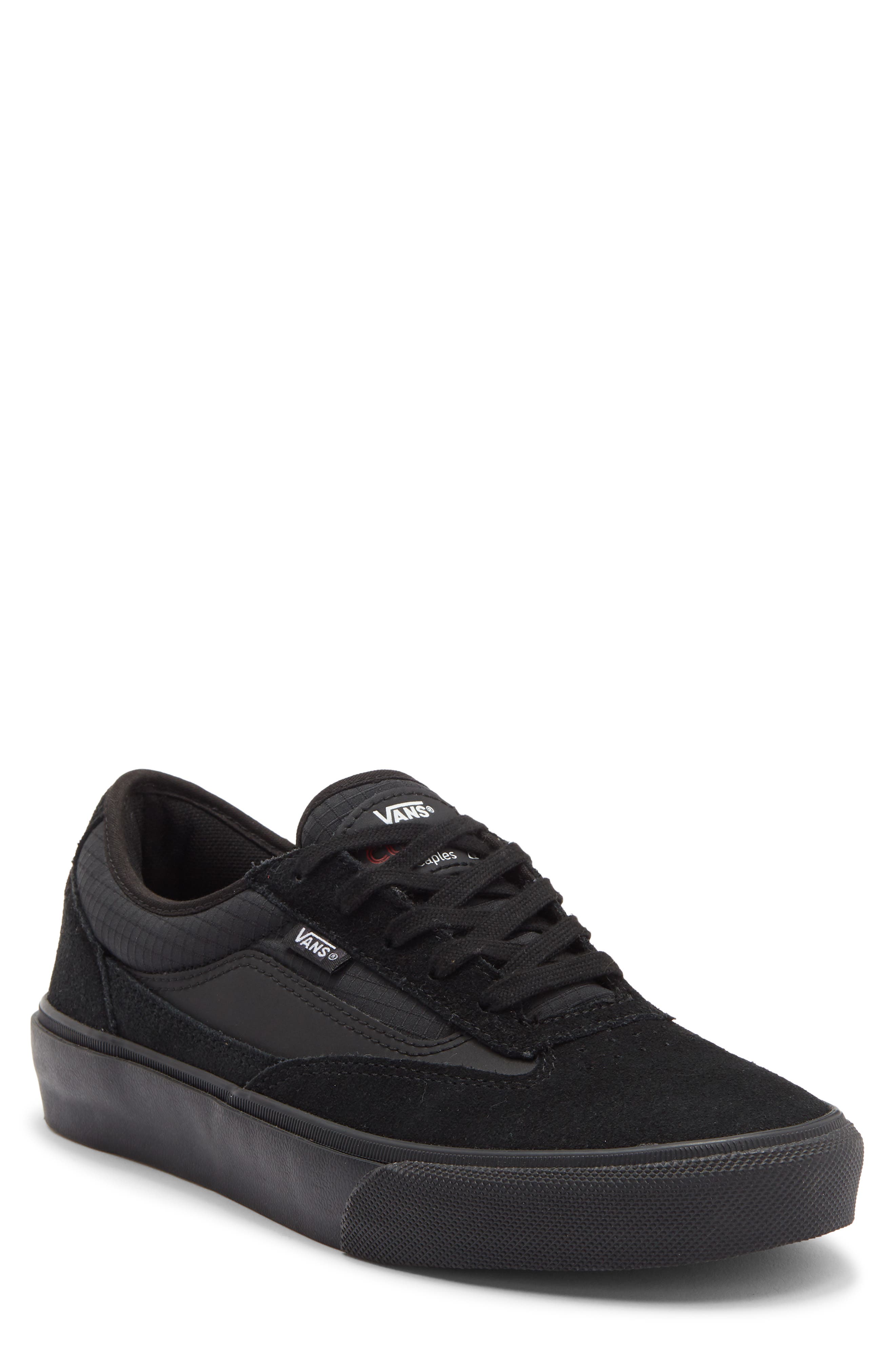 Skate Curren Caples Sneaker, Main, color, BLACK/BLACK