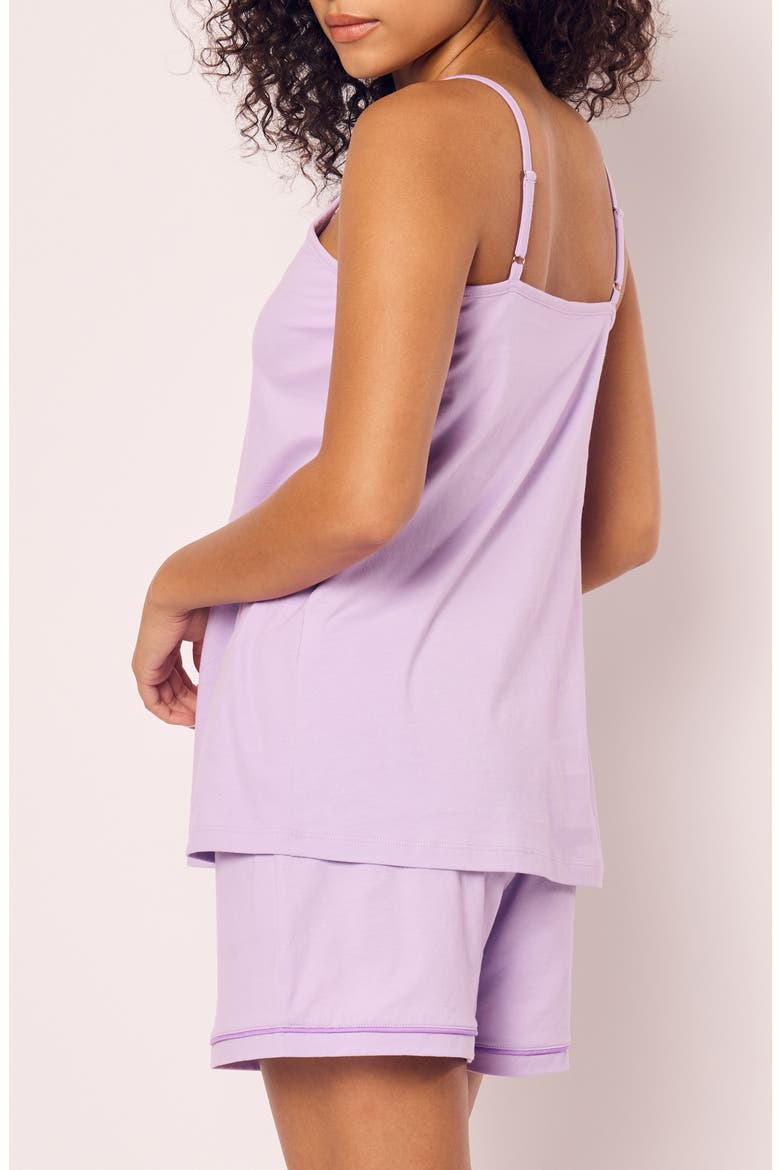 Sylvie Luxe Pima Cotton Short Pajamas, Alternate, color, PURPLE