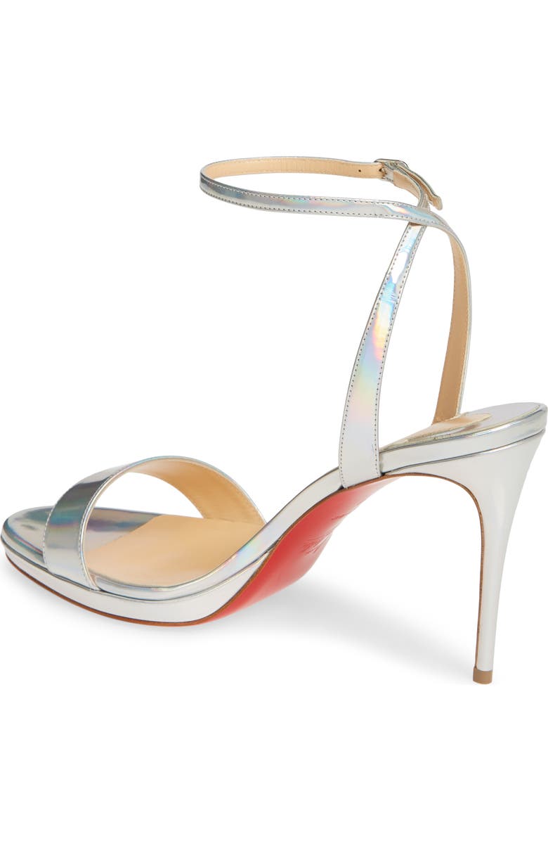 Christian Louboutin Loubi Queen Ankle Strap Sandal, Alternate, color,