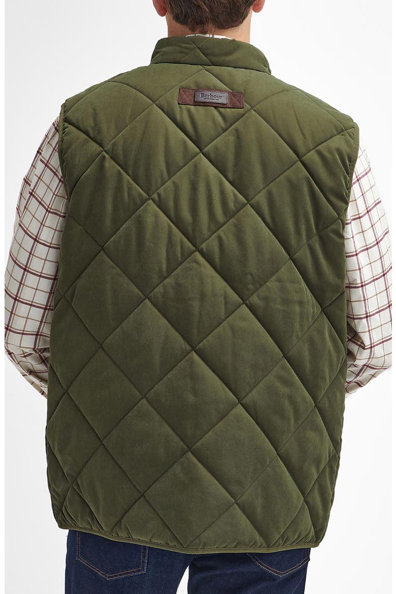 Country Liddesdale Quilted Vest, Alternate, color, OLIVE GREEN