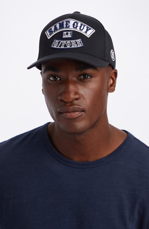 G/fore Same Guy Stretch Twill Snapback Baseball Cap In Onyx