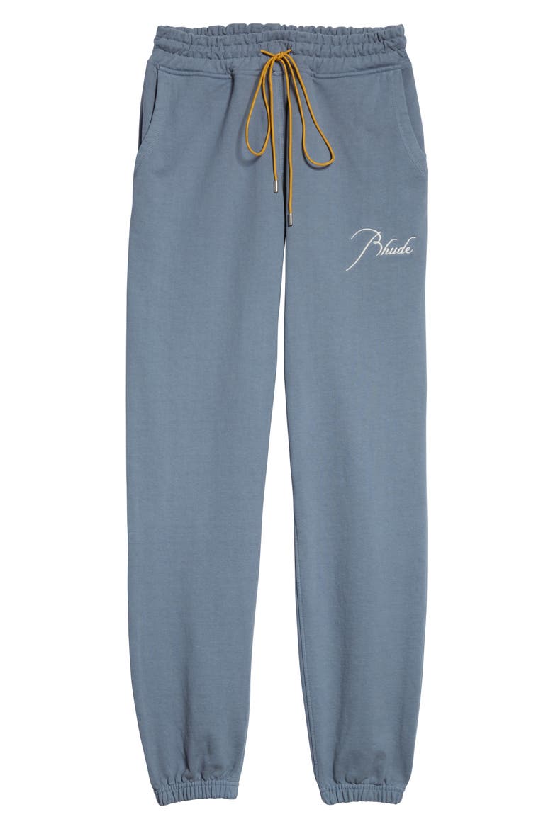 Men's Cotton Sweatpants, Alternate, color, BLUE