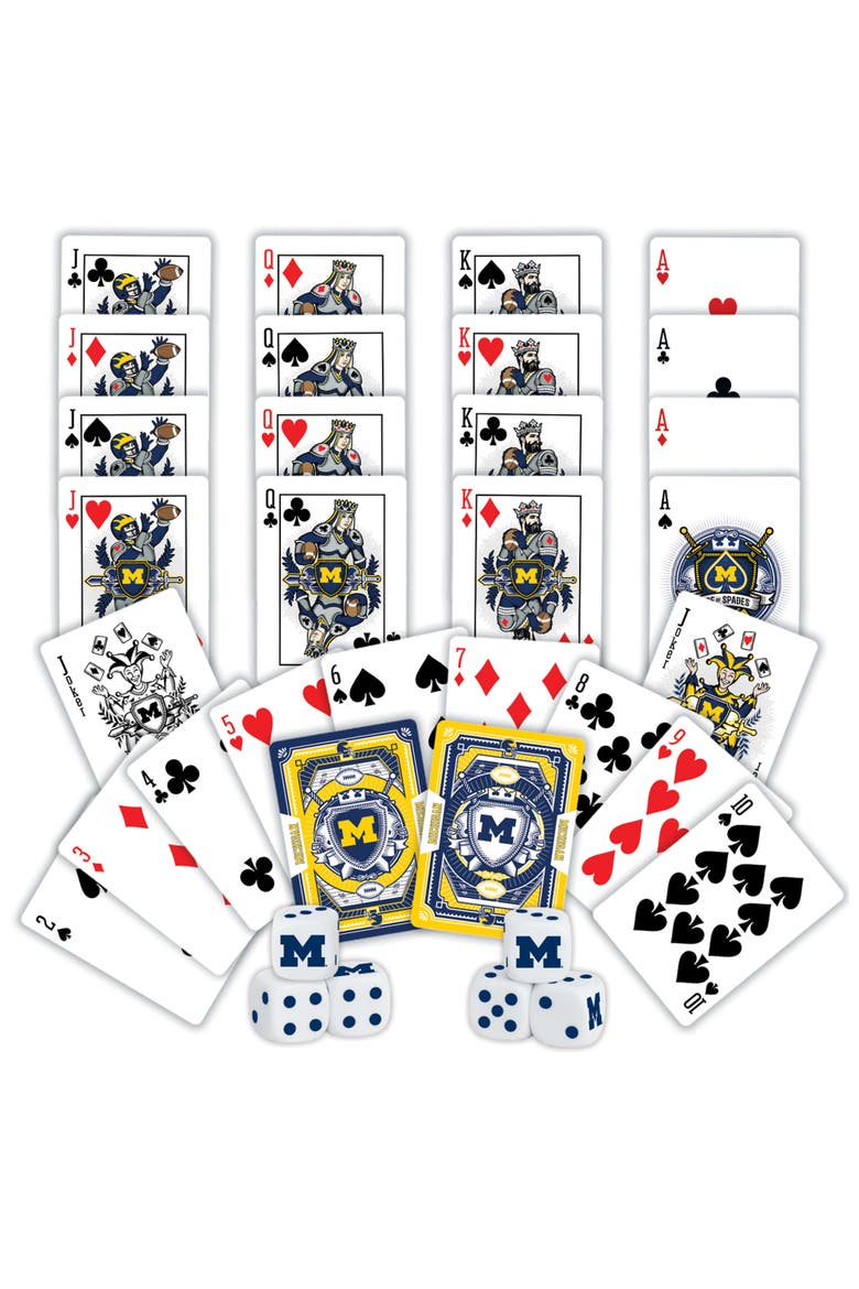 Michigan Wolverines Playing Cards & Dice, Alternate, color, Multicolor