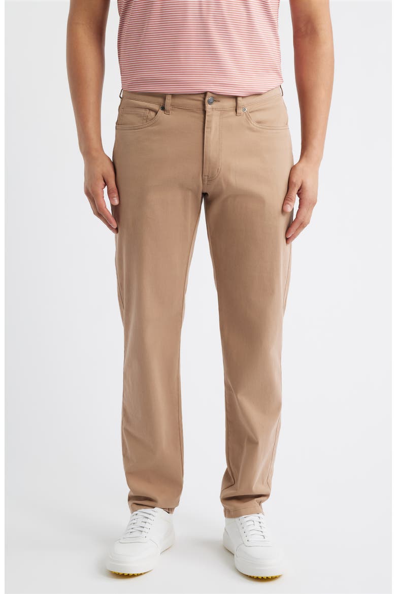 Signature Stretch Sateen Pants, Main, color, CAMEL