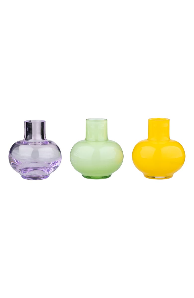 Marimekko Set of 3 Assorted Mini Vases, Main, color, 