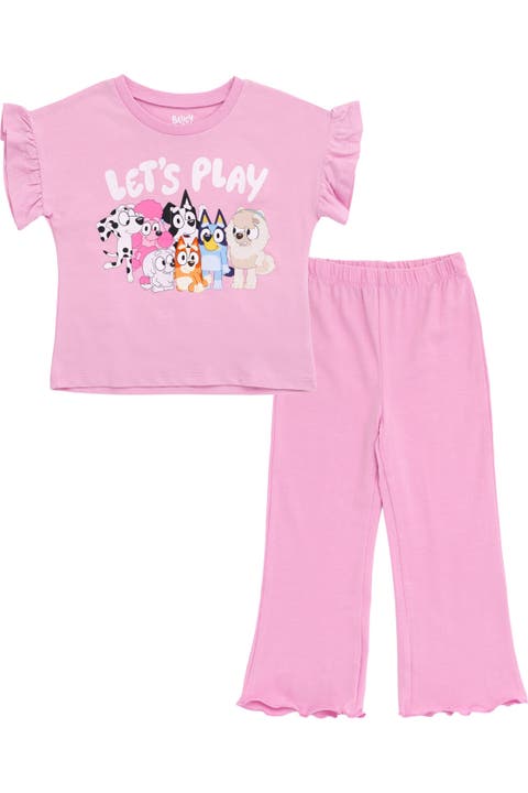 2-Piece T-Shirt and Flare Pants Set