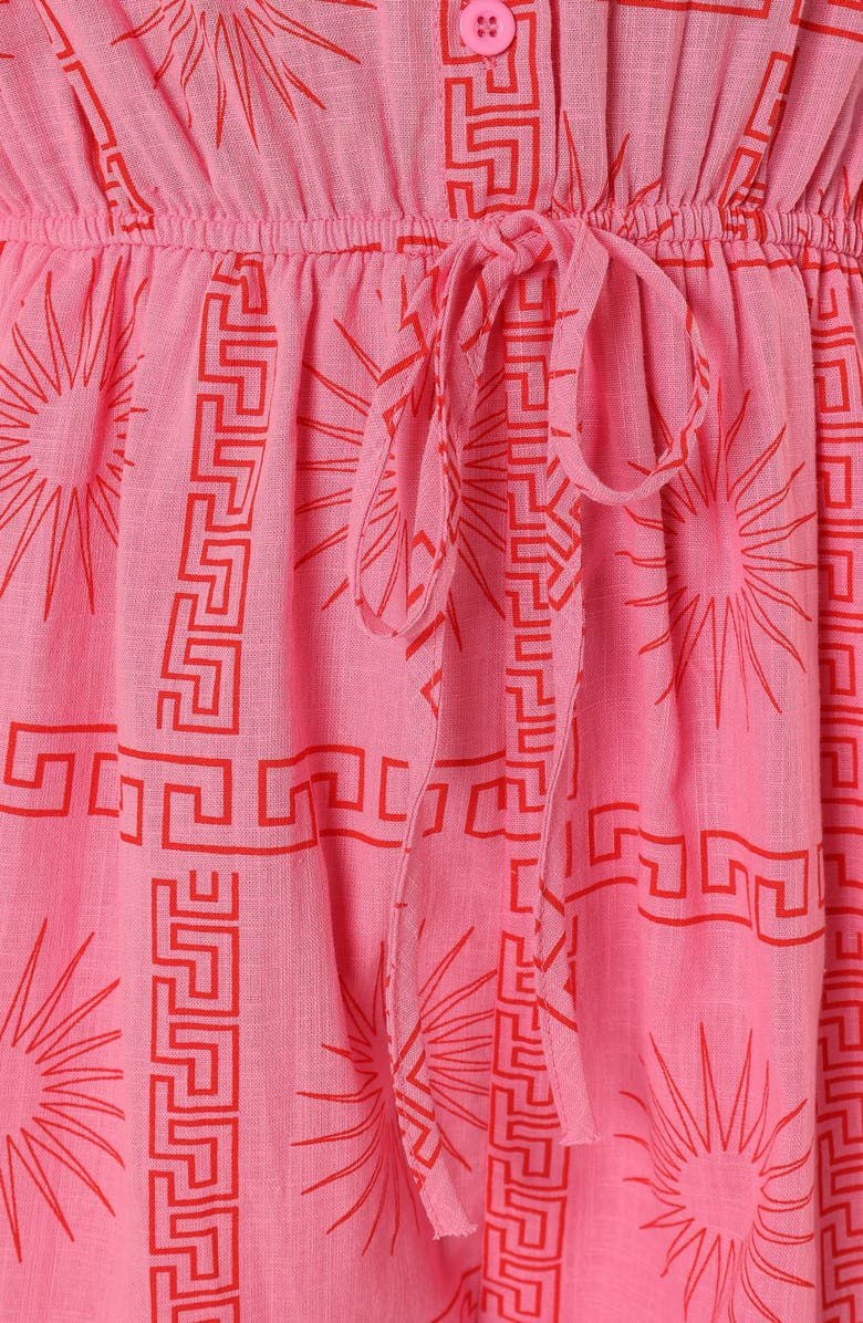 Petal & Pup Ilios Print Cotton Romper, Alternate, color, 