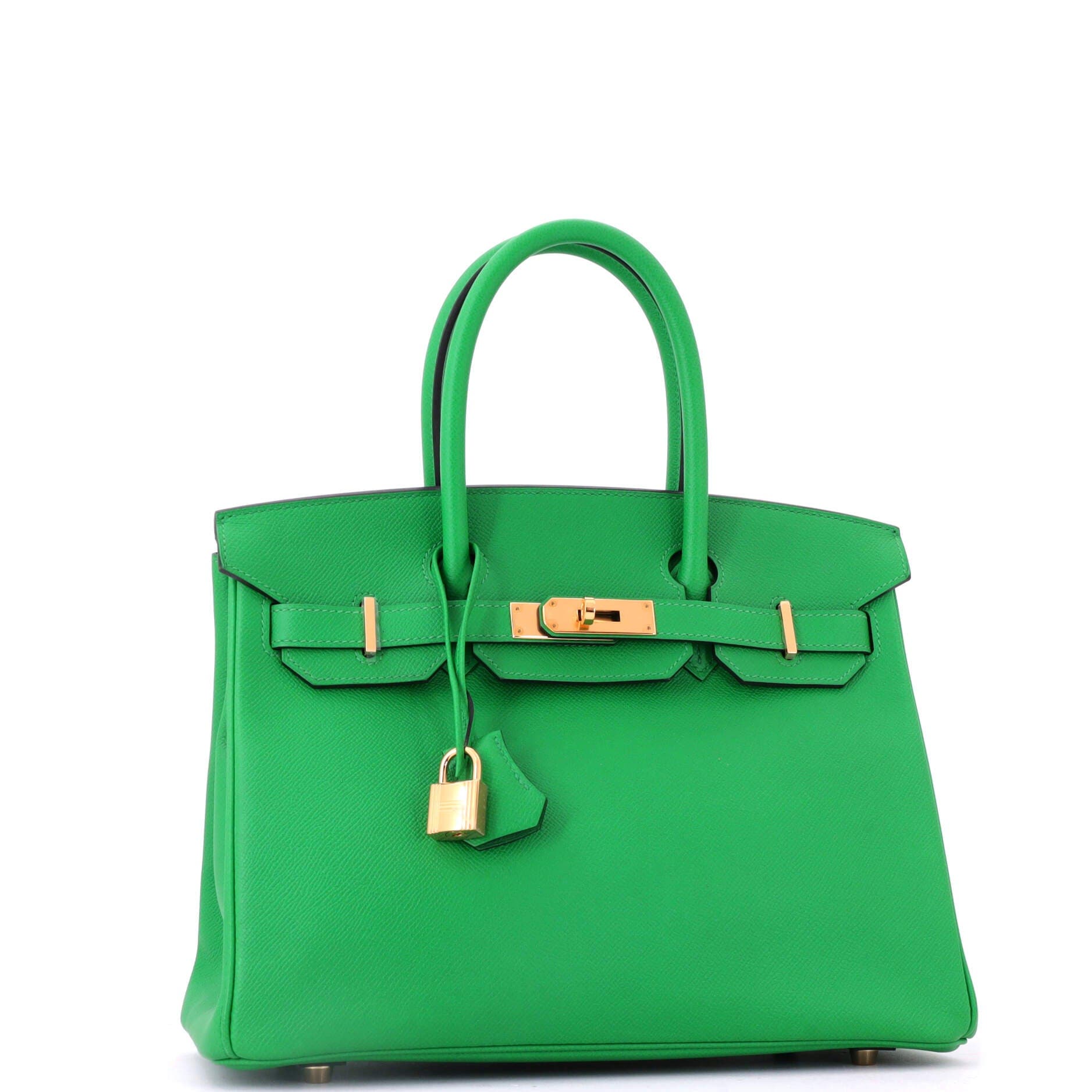 Birkin Handbag Green Epsom with Gold Hardware 30, Alternate, color, Green