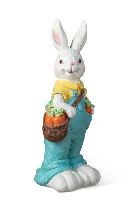17"H Easter Resin Bunny Girl or Boy Table Decor