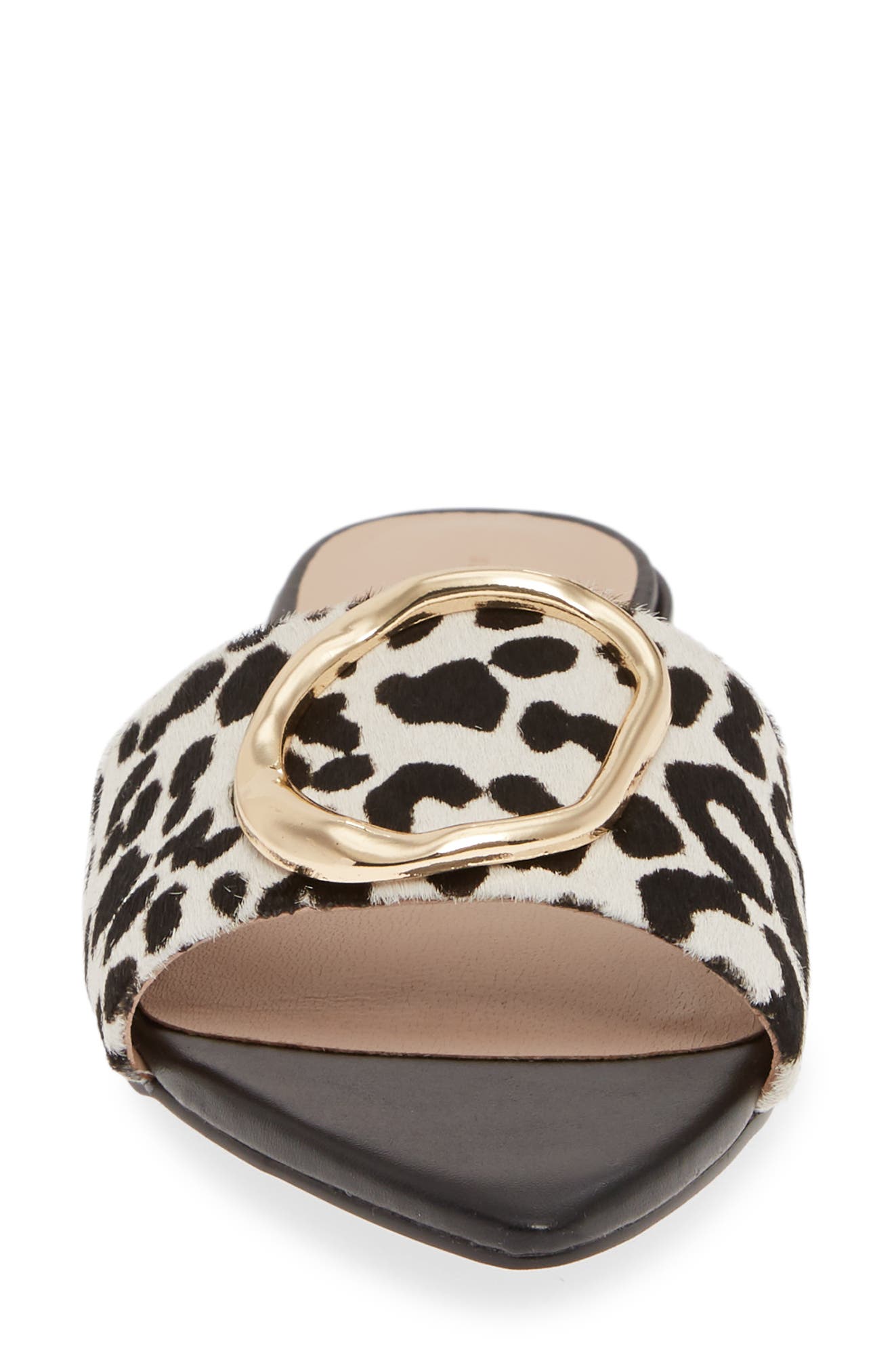 Something Navy Cassie Genuine Calf Hair Slide Sandal, Alternate, color, 