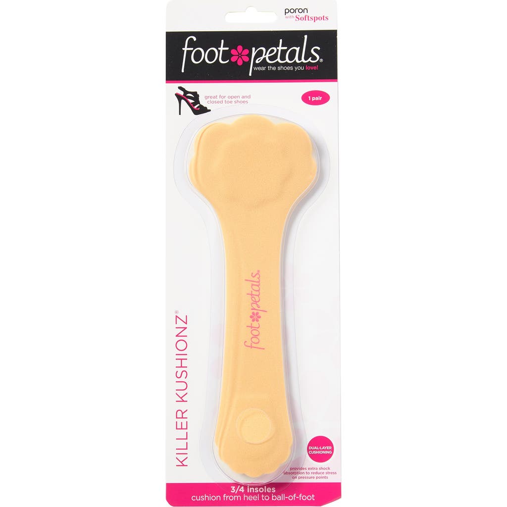 Foot Petals Killer Kushionz® 3/4 Insoles in Solid Buttercup  product