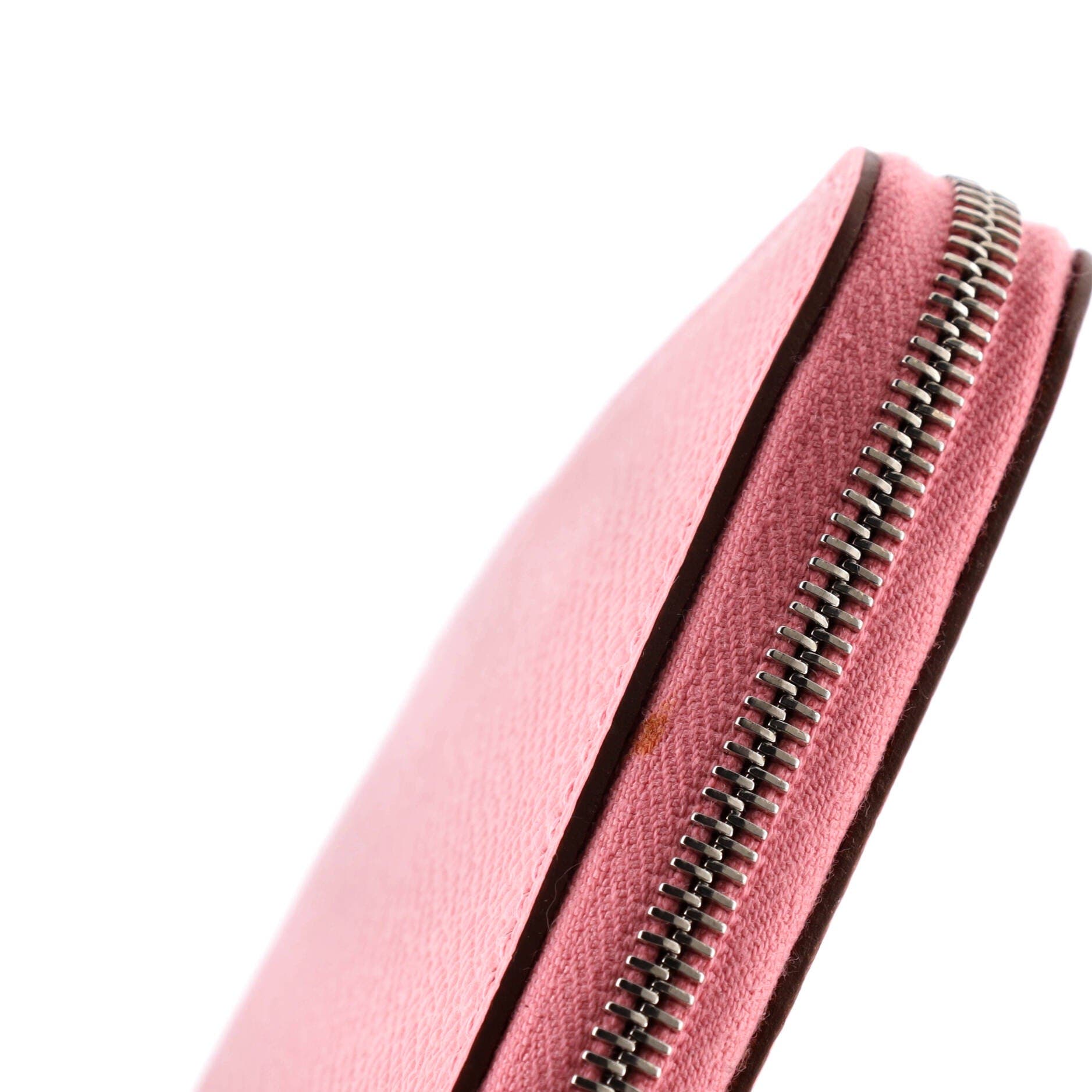 Pre-Owned Hermes Azap Zip Around Wallet Silk'in Epsom Long, Alternate, color, Rose Confetti