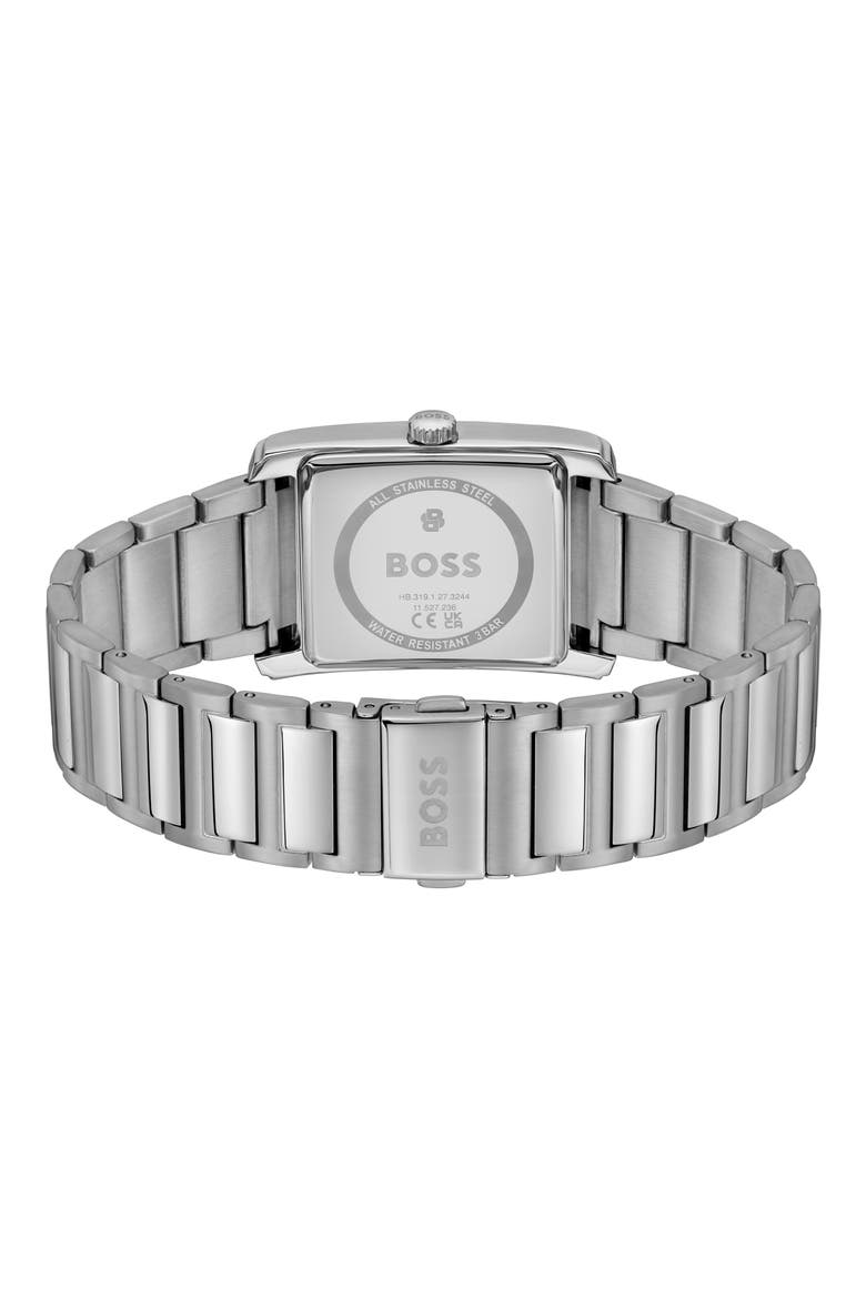 Principle Dress Multifunction Tank Bracelet Watch, 30.5mm x 42mm, Alternate, color, BLUE