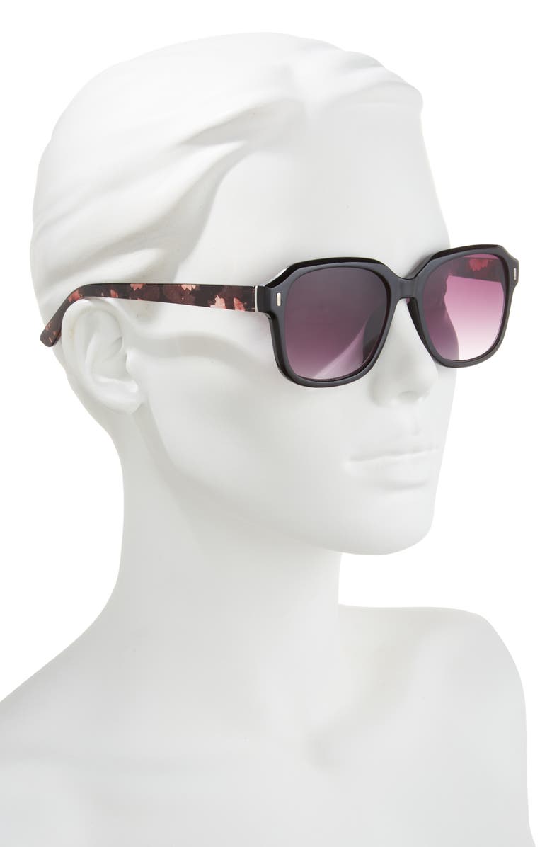 BP. Gradient Square Sunglasses, Alternate, color, Black Tort