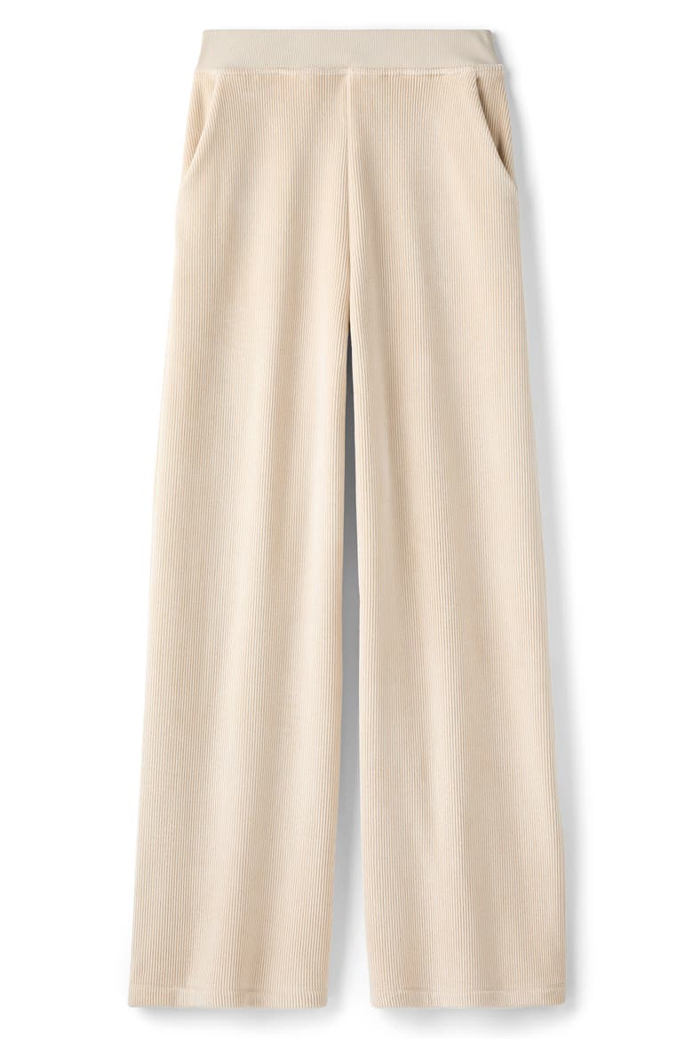 Corduroy Wide Leg Pants, Alternate, color, BONE