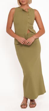 Petal & Pup Adeline Button-Up Top & Maxi Skirt Set