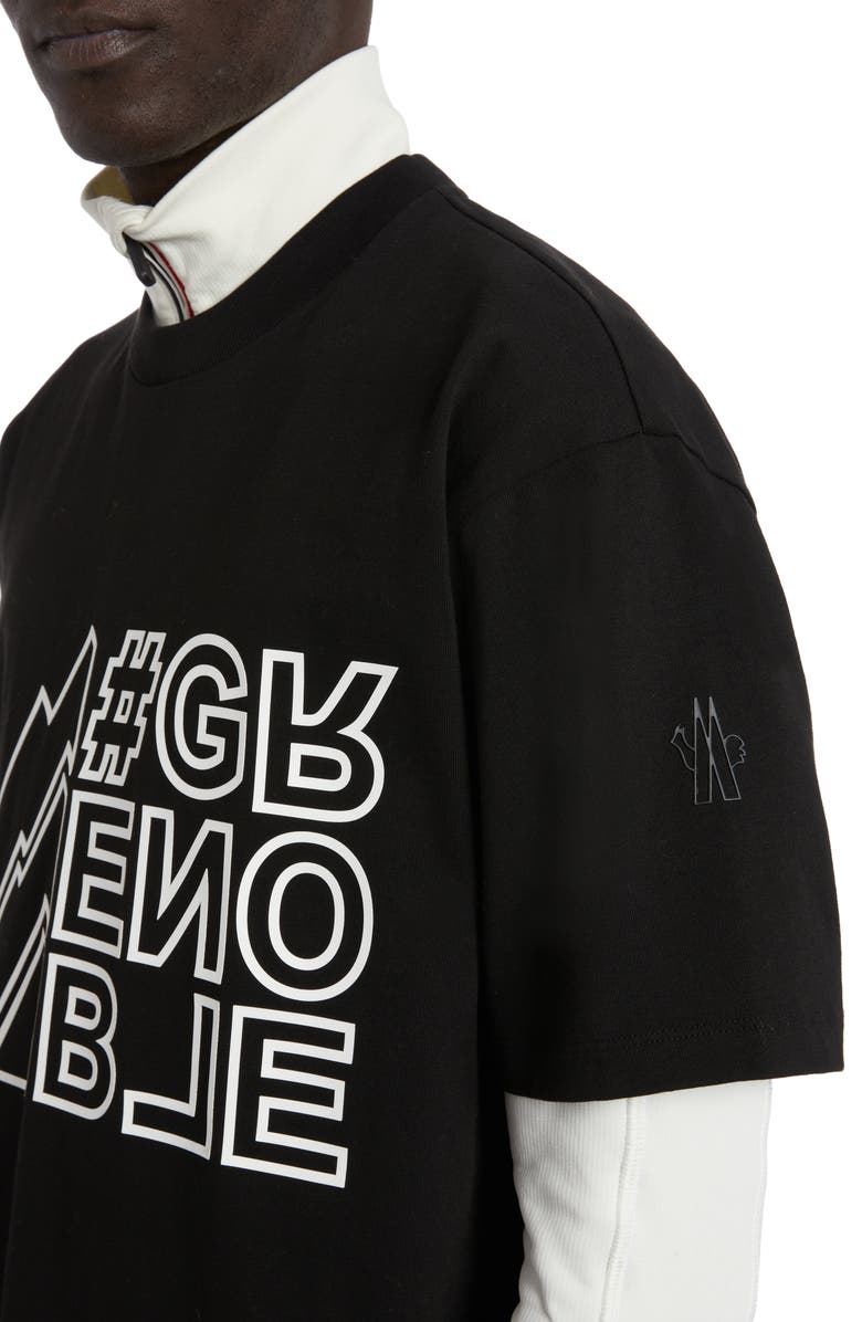 Moncler Grenoble Mountain Logo Graphic T-Shirt, Alternate, color, 