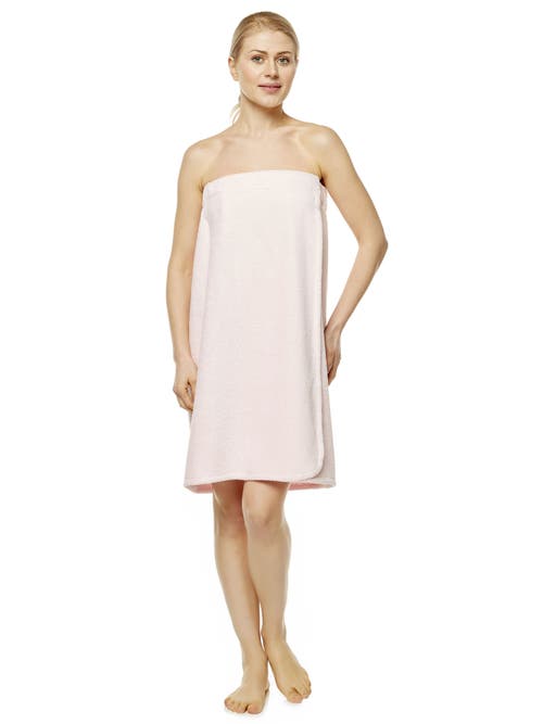 Arus Gots Certified Organic Cotton Shower Bath Wrap In Pink
