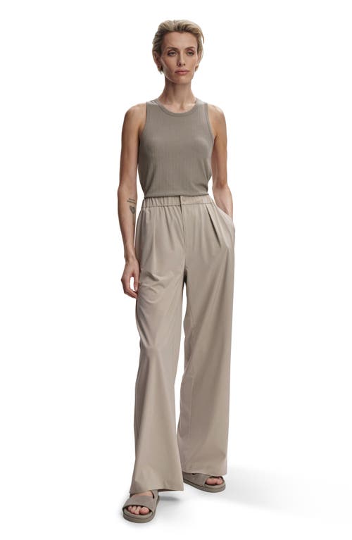 Varley Kayson Wide Leg Pants In Simply Taupe