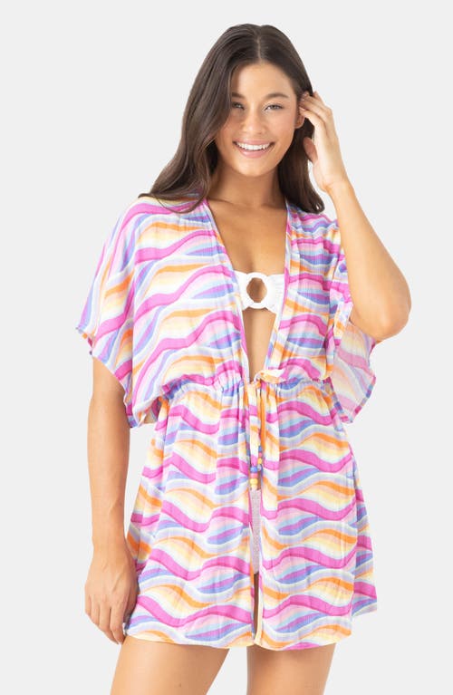 Roxy High Tide Cover-up Tunic In Multi