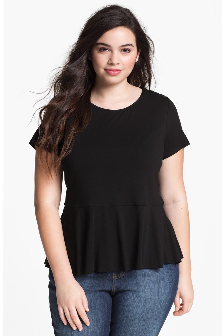 Peplum Top, Main, color, RICH BLACK