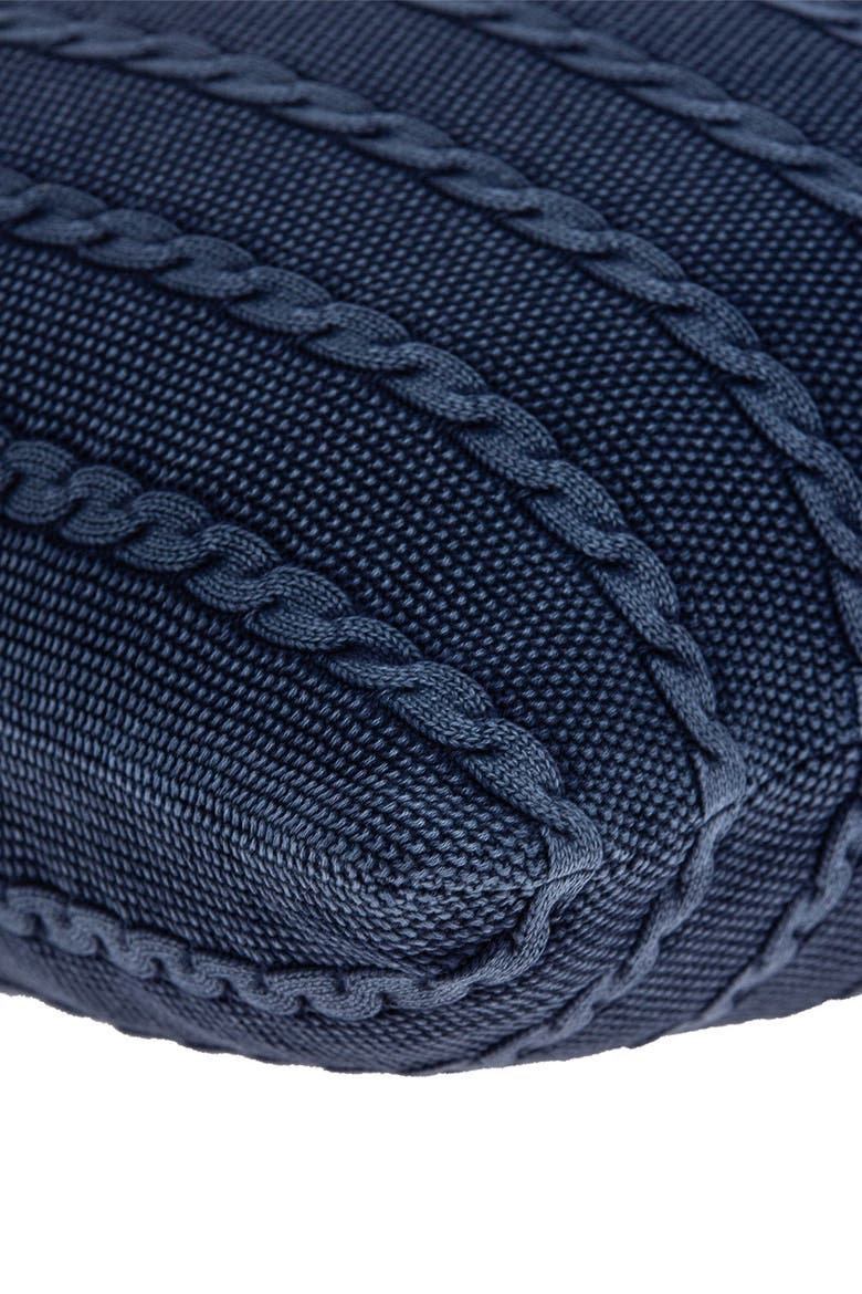 Danza Transitional Pillow - 18" x 18" - Blue, Alternate, color, BLUE