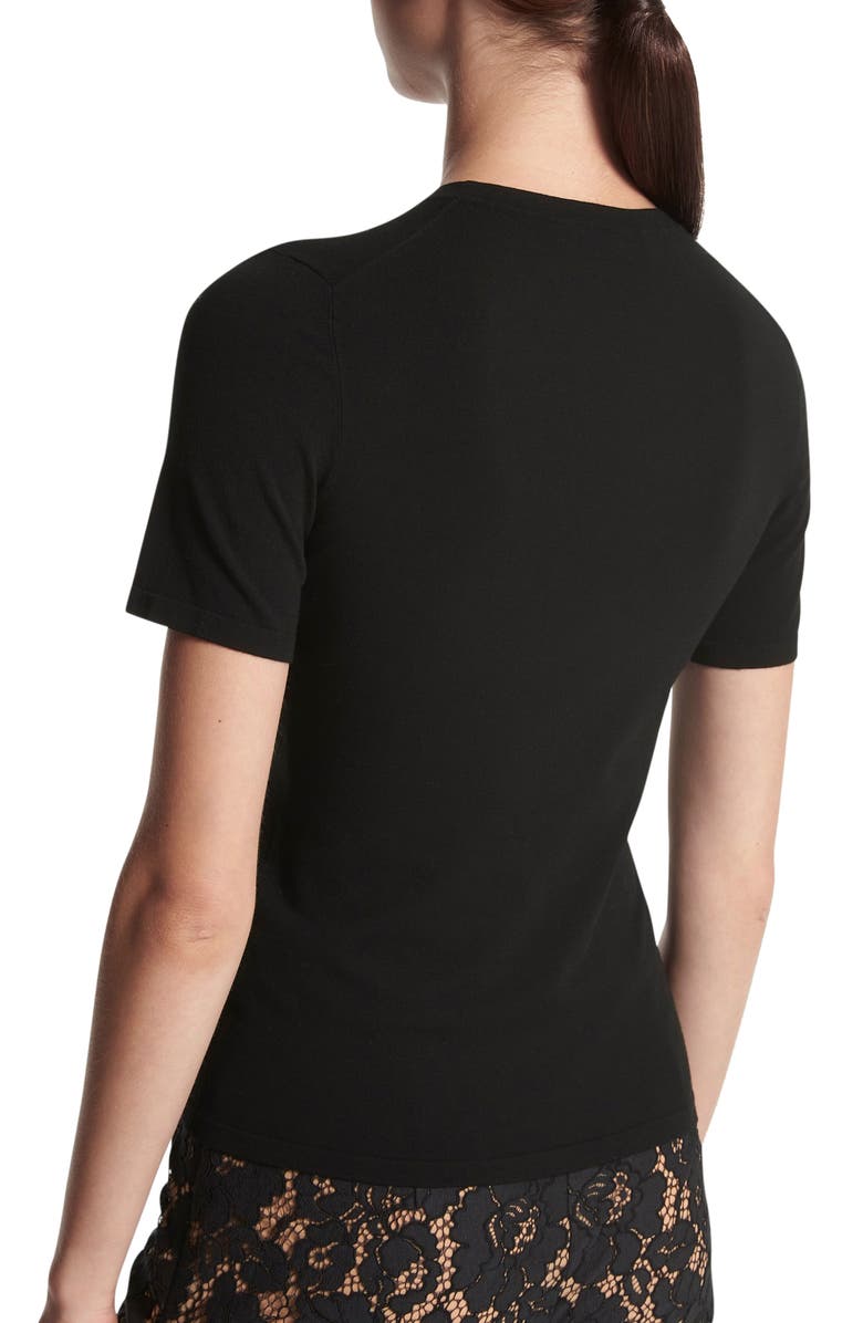 Michael Kors Collection Knit T-Shirt, Alternate, color, Black