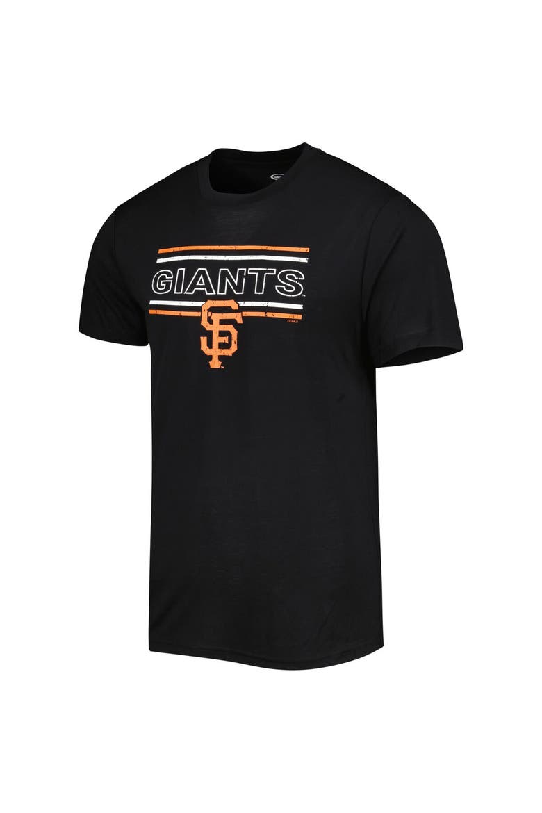Men's Concepts Sport Black/Orange San Francisco Giants Badge T-Shirt & Pants Sleep Set, Alternate, color, Black