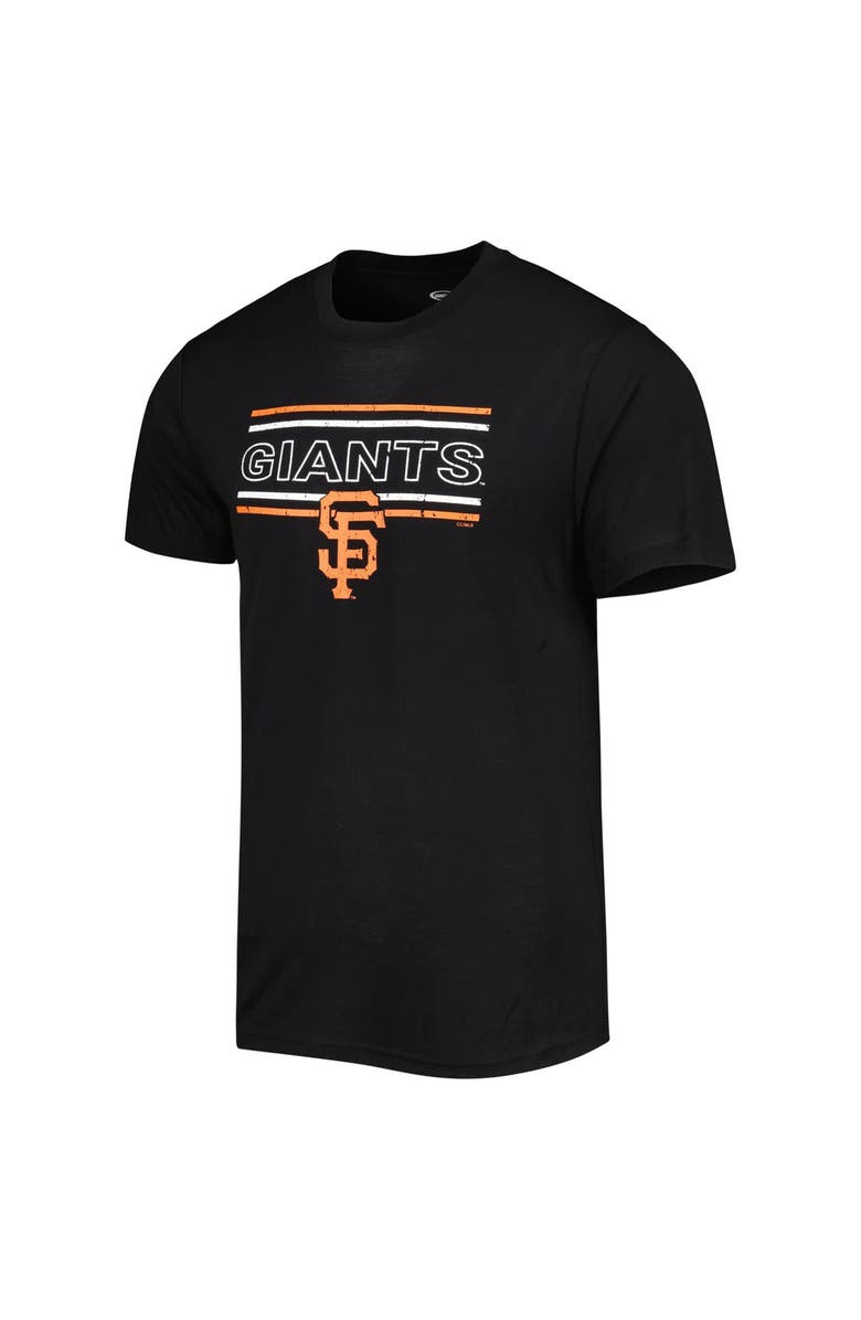 CONCEPTS SPORT Men's Concepts Sport Black/Orange San Francisco Giants Badge T-Shirt & Pants Sleep Set, Alternate, color, Black