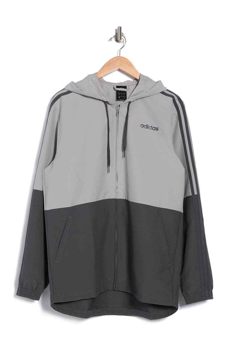 adidas Essentials 3-Stripes Windbreaker, Alternate, color,