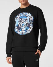 PLEIN SPORT Sweatshirt Ls Carbon Tiger Men